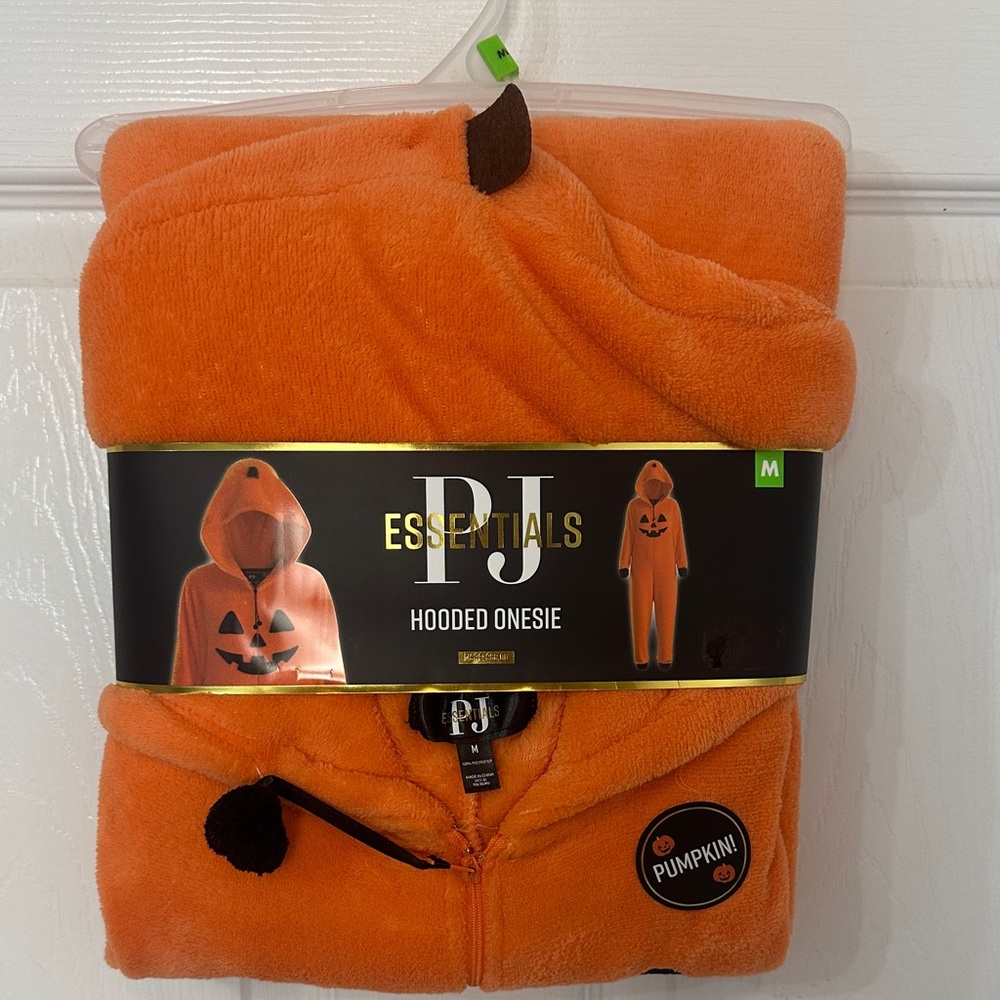 PJ Essentials Bright Orange Hooded Onesie